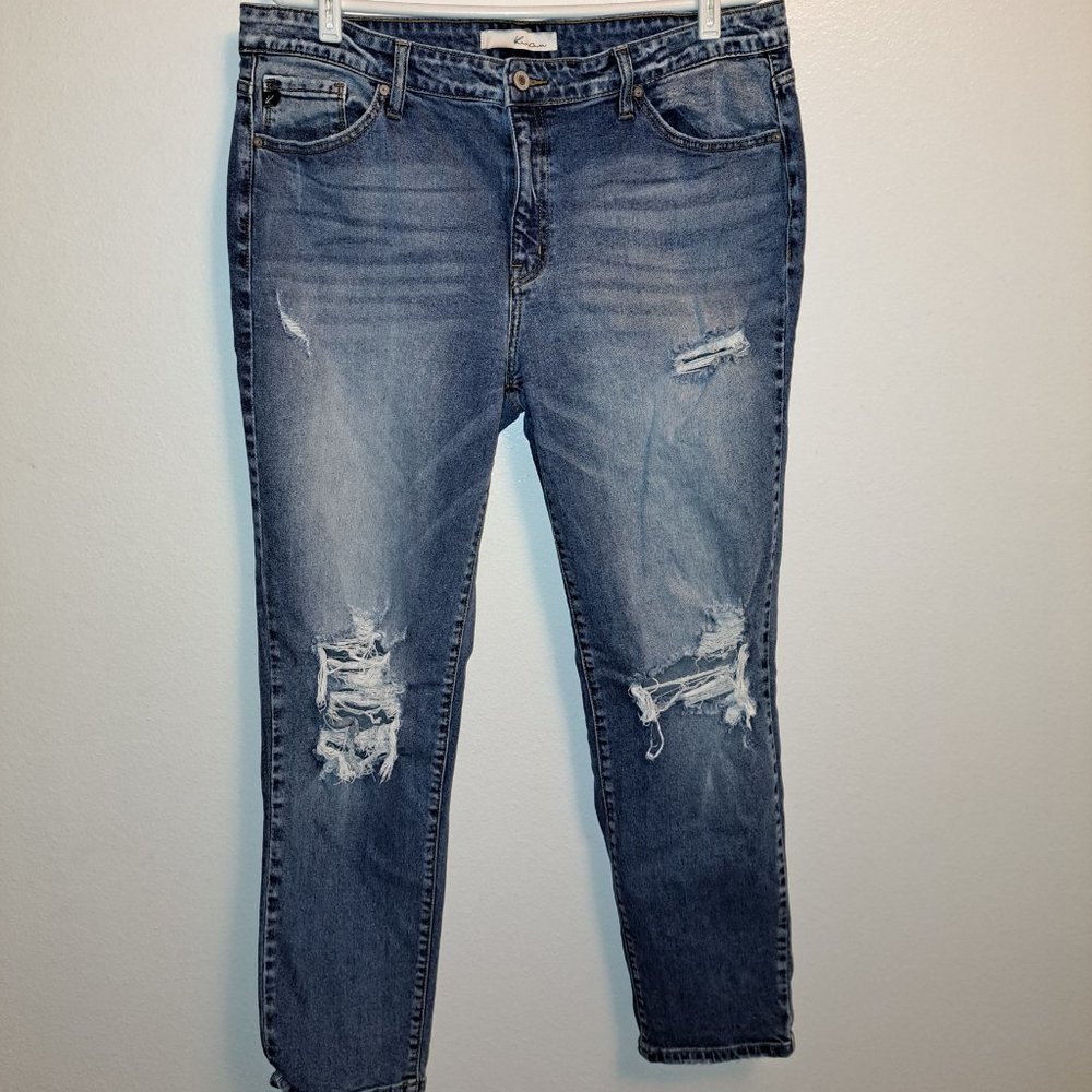 Kancan Los Angeles Estilo Distressed Destroyed Skinny Jean size 15